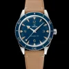 41 mm, Stahl mit Lederarmband