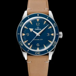 41 mm, Stahl mit Lederarmband