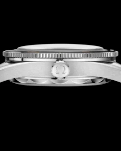 41 mm, Stahl mit Lederarmband