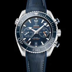 45,5 mm, Stahl mit Lederarmband mit Innenseite aus Kautschuk