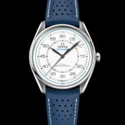 39,5 mm, Stahl mit Lederarmband