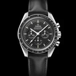 42 mm, Stahl mit Lederarmband