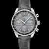 38 mm, Stahl mit Lederarmband