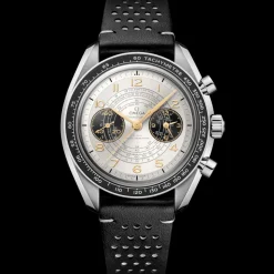 43 mm, Stahl mit Lederarmband