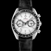 44,25 mm, Stahl mit Lederarmband