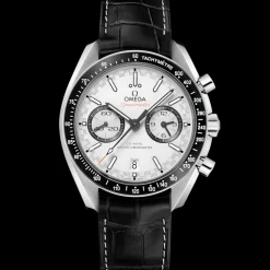 44,25 mm, Stahl mit Lederarmband