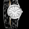 26 mm, Stahl mit Lederarmband