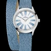 26 mm, Stahl mit Lederarmband