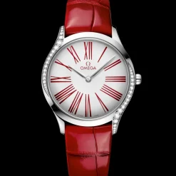 36 mm, Stahl mit Lederarmband