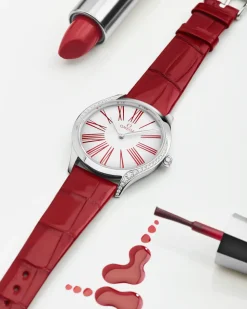 36 mm, Stahl mit Lederarmband