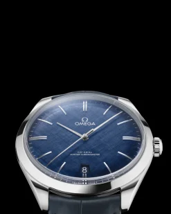 40 mm, Stahl mit Lederarmband