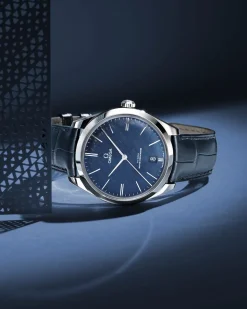 40 mm, Stahl mit Lederarmband