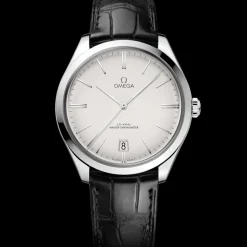 40 mm, Stahl mit Lederarmband