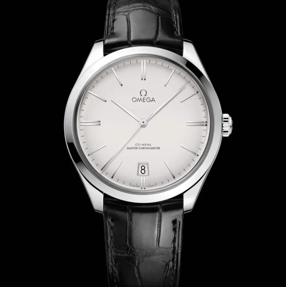 40 mm, Stahl mit Lederarmband