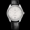 40 mm, Stahl mit Lederarmband