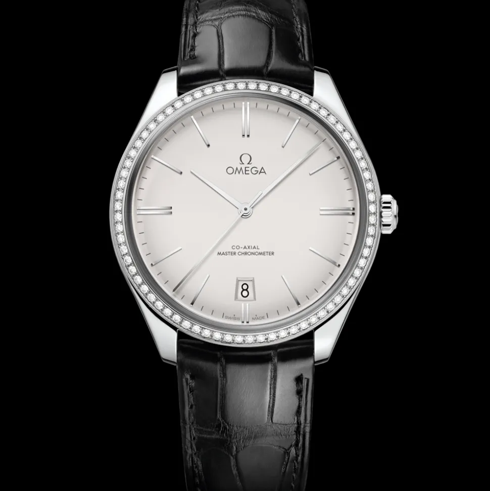 40 mm, Stahl mit Lederarmband