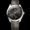 40 mm, Stahl mit Lederarmband