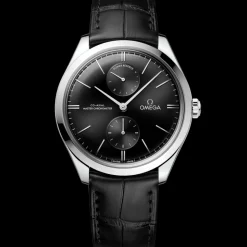 40 mm, Stahl mit Lederarmband