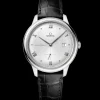 41 mm, Stahl mit Lederarmband