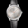 40 mm, Stahl mit Lederarmband