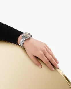 38 mm, Stahl mit Stahlarmband