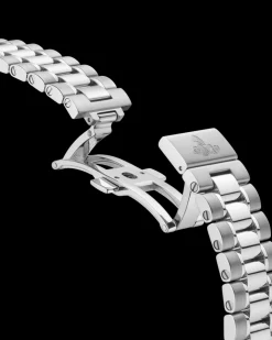 38 mm, Stahl mit Stahlarmband