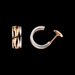 Ohrringe, 18 K Rotgold, 18 K Weißgold, 18 K Gelbgold