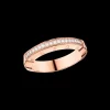 Ring, 18 K Rotgold, Diamanten