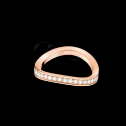 Ring, 18 K Rotgold, Diamanten