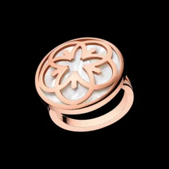 Ring, 18 K Rotgold, Perlmutt