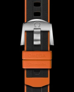 Schwarzes Kautschukarmband Seamaster Planet Ocean Ultra Deep mit Dornschließe