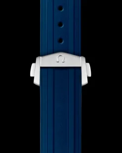 Seamaster Diver 300M blaues Kautschukarmband mit Faltschließe