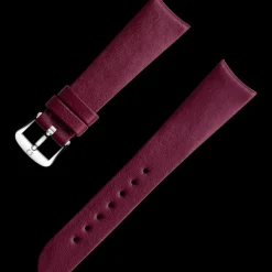 Veganes Armband in Bordeauxrot mit Dornschließe
